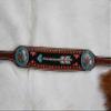 Showman Medium Oil Leather Wither Strap w/Arrow Beaded Design view 2