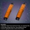 Shangyuan LED Interior Boat Lights, Utility Slim Strip Bar Light Fit Courtesy Lighting Cockpit Lights Navigation Light Yellow (Pack of 2) view 4