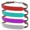 Showman Glitter Overlay Leather Wither Strap view 3