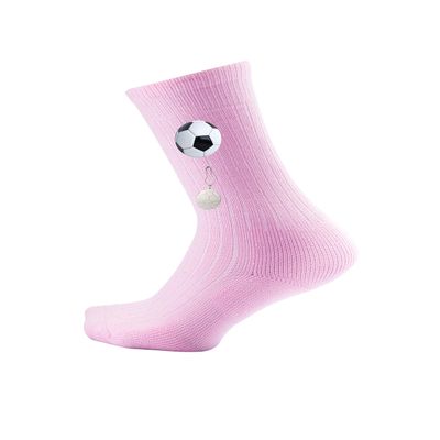 Thorlos Women's Express Yourself Soccer Crew Socks, Pink, Medium