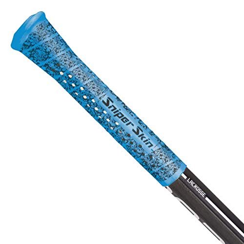 SNIPER SKIN Lacrosse Grips - Waterproof Replacement Grip Wrap- Perfect Team Swag- Easy to Install, Strong Sports Grip - Blue Shadow