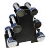 Ader 3prs Chrome Dumbbell Beauty Dumbbell Set (3lb,5lb,5lb) view 1