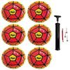 Biggz (Pack of 6) Premium Durable Soccer Balls Size 5 with Hand Pump view 1