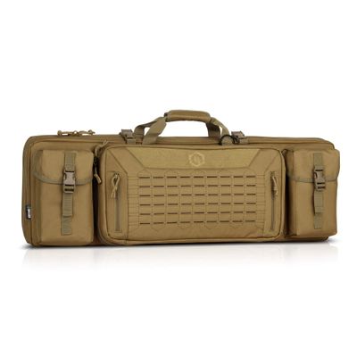 Savior Equipment Urban Warfare Tactical Double Long Gun Bag Case Backpack w/Pistol Handgun Case,36 Inch Flat Dark Earth Tan