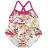 Baby Girls 3M-24M Watermelon-Red Floral-n-Dot Print One-Piece Swimsuit (12 Months, Watermelon) view 1
