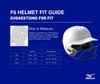 Mizuno F6 Adult Fastpitch Softball Batting Helmet with Mask, Red, Large/X-Large view 4