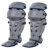 Mizuno Samurai Fastpitch Softball Women's Shin Guards 16", GREY-NAVY view 1