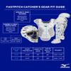 Mizuno Samurai Fastpitch Softball Women's Shin Guards 16", GREY-NAVY view 3