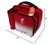 Liverpool FC Lunch Bag - Fade Design - Features Bottle Holder on Side view 3