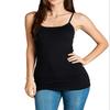 Active Products Womens 2, 4 Pack: Camisole Spaghetti Straps Long Tanks in Junior 4 Pack - Black Large view 2
