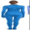 Full Bodysuit With Zipper Helper Womens Costume Without Hood Spandex Stretch Zentai Unitard Body Suit (X-Large, Light Blue) view 2
