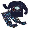Family Feeling Space Little Boys Long Sleeve Pajamas Sets 100% Cotton Pyjamas Toddler Kids Pjs Size 4T Blue view 1