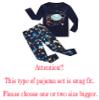 Family Feeling Space Little Boys Long Sleeve Pajamas Sets 100% Cotton Pyjamas Toddler Kids Pjs Size 4T Blue view 2