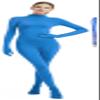 Full Bodysuit With Zipper Helper Womens Costume Without Hood Spandex Stretch Zentai Unitard Body Suit (Small, Light Blue)