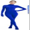Full Bodysuit With Zipper Helper Womens Costume Without Hood Spandex Stretch Zentai Unitard Body Suit (X-Large, Blue) view 1