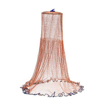 Ochoos 3.6M Cast Fishing Net American Style Throwing Fishing Network Strong Nylon Line with Sinker - Tools & Equipments - Nets & Buckets