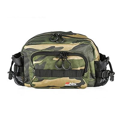 Ochoos 600D Polyester Waterproof Fishing Waist Bag Multifunctional Fishing Bag Tackle 2 Colors - (Color: Camouflage) - Tackle Boxes & Bags