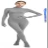 Full Bodysuit With Zipper Helper Womens Costume Without Hood Spandex Stretch Zentai Unitard Body Suit (Small, Grey)