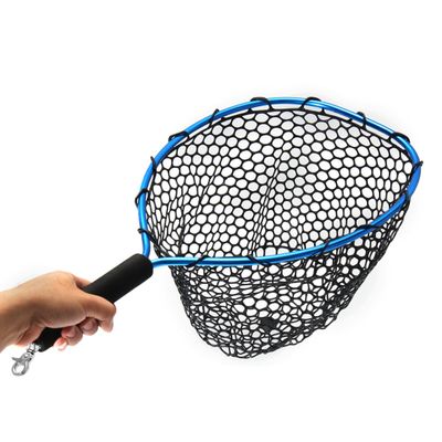 Ochoos 5430cm Landing Fly Fishing Net Mesh Trount Bass Fishing Catch with Elastic Rope and Clip - Tools & Equipments - Nets & Buckets