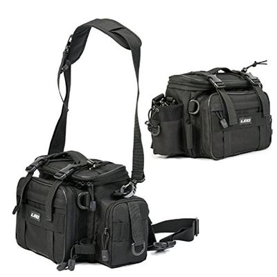 Ochoos Fishing Bag Multifunctional Lure Fishing Bag IPX4 Waterproof Oxford Cloth Waist Bag Shoulder Bag - Tackle Boxes & Bags