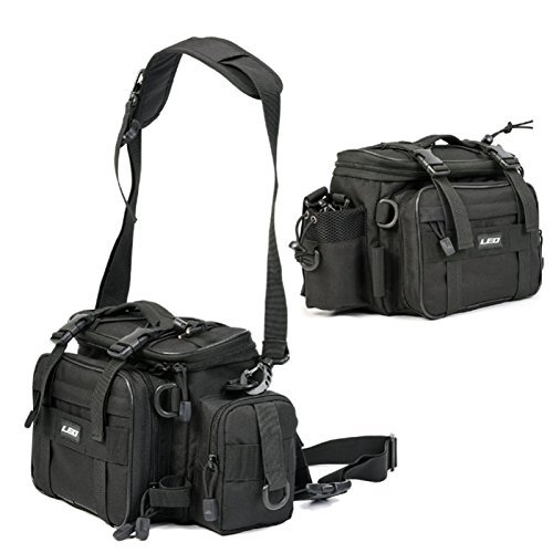 Ochoos Fishing Bag Multifunctional Lure Fishing Bag IPX4 Waterproof Oxford Cloth Waist Bag Shoulder Bag - Tackle Boxes & Bags