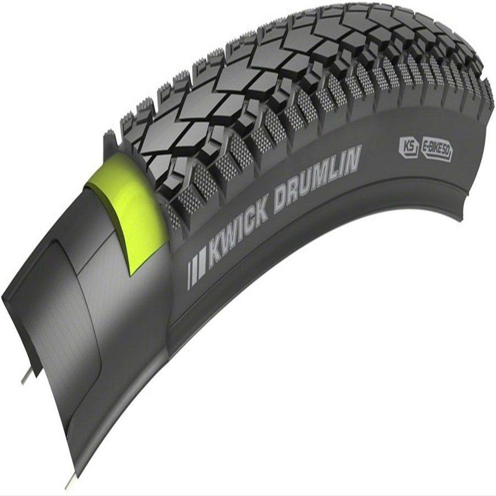 Kenda Kwick Drumlin Tire 700 x 38 SRC KS 60tpi Wire Bead Reflective Tape