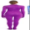 Full Bodysuit With Zipper Helper Womens Costume Without Hood Spandex Stretch Zentai Unitard Body Suit (Large, Purple) view 2