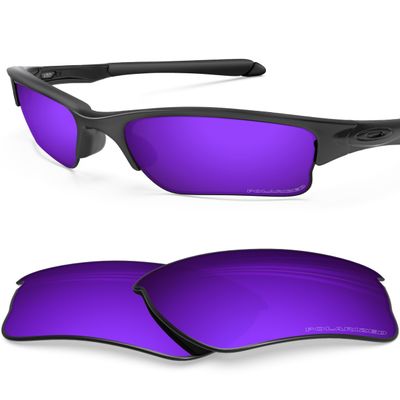BLAZERBUCK Anti-salt Polarized Replacement Lenses for Oakley Quarter Jacket OO9200 - Cosmic Purple