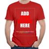Custom t Shirts Personalized Tshirts, Make Your Own t Shirt, Customized t-Shirts, Add Your Design/Image/Photo/Text for Men & Women Red view 1