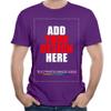 Custom t Shirts Personalized Tshirts, Make Your Own t Shirt, Customized t-Shirts, Add Your Design/Image/Photo/Text for Men & Women Purple view 1