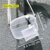 Enkrio Clear Bag Stadium Approved Clear Purse Mini Messenger Bag Matte Cross Body Bag with Adjustable Strap for Women Men view 3