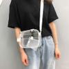 Enkrio Clear Bag Stadium Approved Clear Purse Mini Messenger Bag Matte Cross Body Bag with Adjustable Strap for Women Men view 4