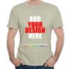 Custom t Shirts Personalized Tshirts, Make Your Own t Shirt, Customized t-Shirts, Add Your Design/Image/Photo/Text for Men & Women Natural view 1