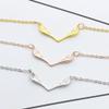 AOCHEE Trendy Deer Horn Pendant Necklace Gold Silver Rose Gold Antler Necklace Animal Jewelry view 2