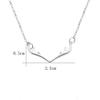 AOCHEE Trendy Deer Horn Pendant Necklace Gold Silver Rose Gold Antler Necklace Animal Jewelry view 3