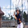 Mizuno F6 Adult Fastpitch Softball Batting Helmet with Mask, Navy, Large/X-Large view 3