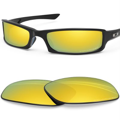 BLAZERBUCK Anti-salt Polarized Replacement Lenses for Oakley Fives Squared(4+1) OO9238 Sunglasses - 24K Gold