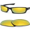 BLAZERBUCK Anti-salt Polarized Replacement Lenses for Oakley Fives Squared(4+1) OO9238 Sunglasses - 24K Gold view 1