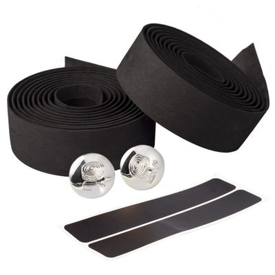 2pcs 2M Cycling Handlebar Tape Extra Long Bike Bicycle EVA Foam Handlebar Grip Tape Wrap for MTB Mountain Road Bike,Black