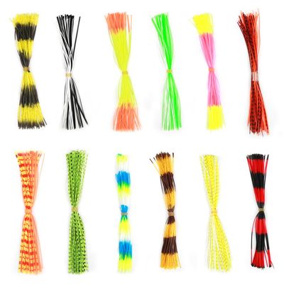 600 Strands Soft Silicone Lure Skirts for DIY Jig Lure Fly Tying Accessories Kit
