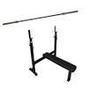Ader Heavy Duty 2-in-1 Squat Bench Rack, Flat Bench with Weights (Bench+ Bar) view 1