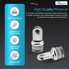 MARINE CITY 316 Grade Stainless Steel Bimini Top Lightweight Round Inside Eye End 1 Inch Tube for Marines Boats Yachts Ships Hardware Accessories (Pack of 2) view 3