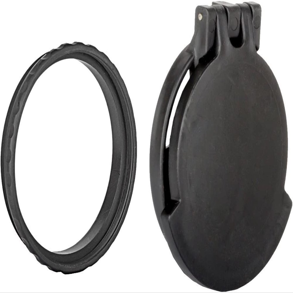 Tenebraex Objective Flip Up Scope Cover with Adapter Ring for Bushnell, IOR, Nightforce, and Trijicon (50NFCC-FCR)