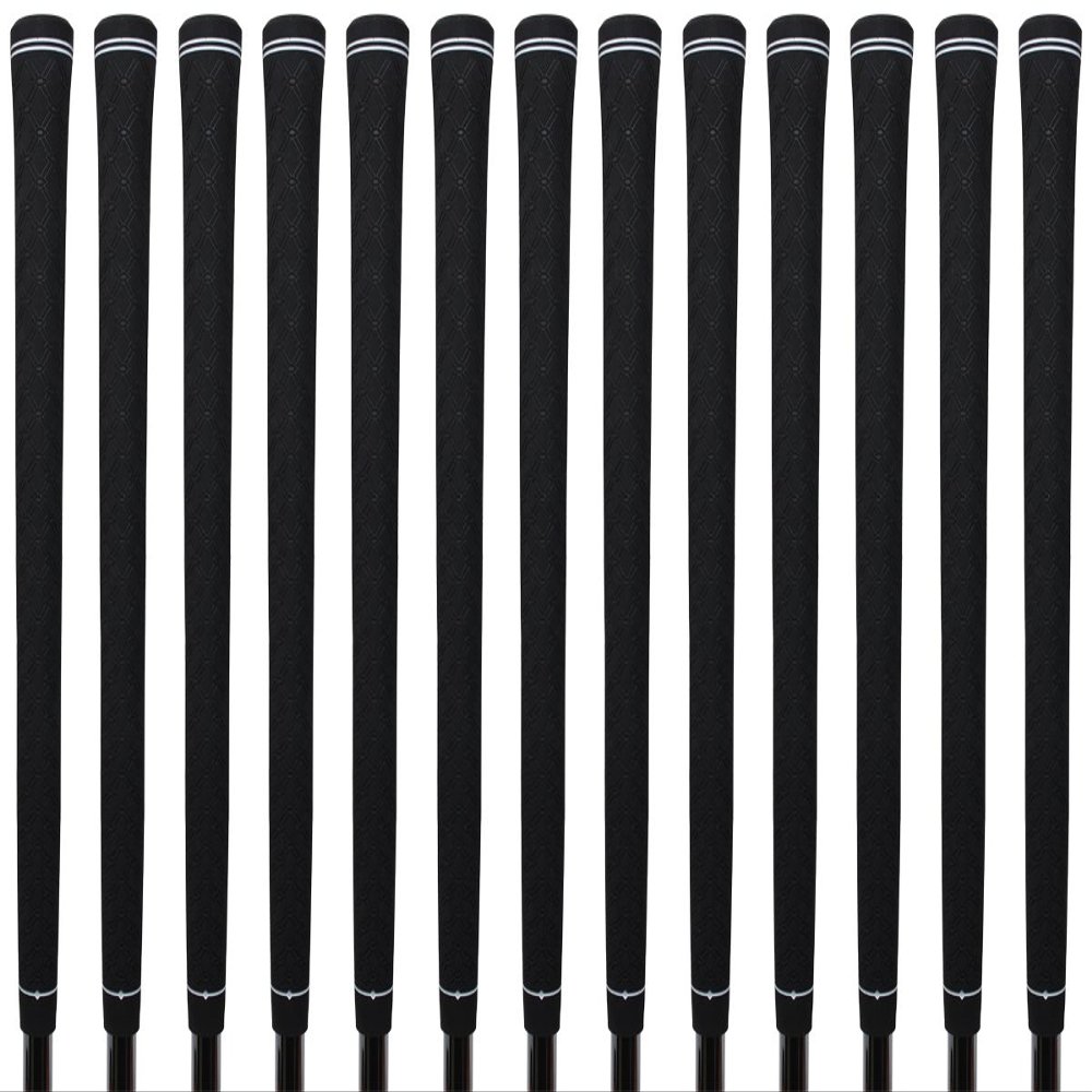 Majek 13 pcs - Tour Pro Soft Black Standard Golf Grips