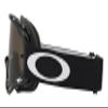 Oakley O Frame MX Jet Black with Dark Grey and Clear Sand view 2