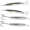4pcs Fish WOW! 6oz Diamond Jig Mylar Holographic Laser jigs + Chrome jigs with a Treble Hook view 1