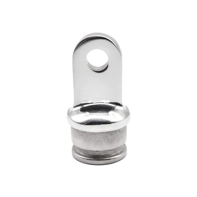 MARINE CITY 316 Grade Stainless Steel Bimini Top Lightweight Round Inside Eye End 1 Inch Tube for Marines  Boats  Yachts  Ships  Hardware Accessories (Pack of 1)