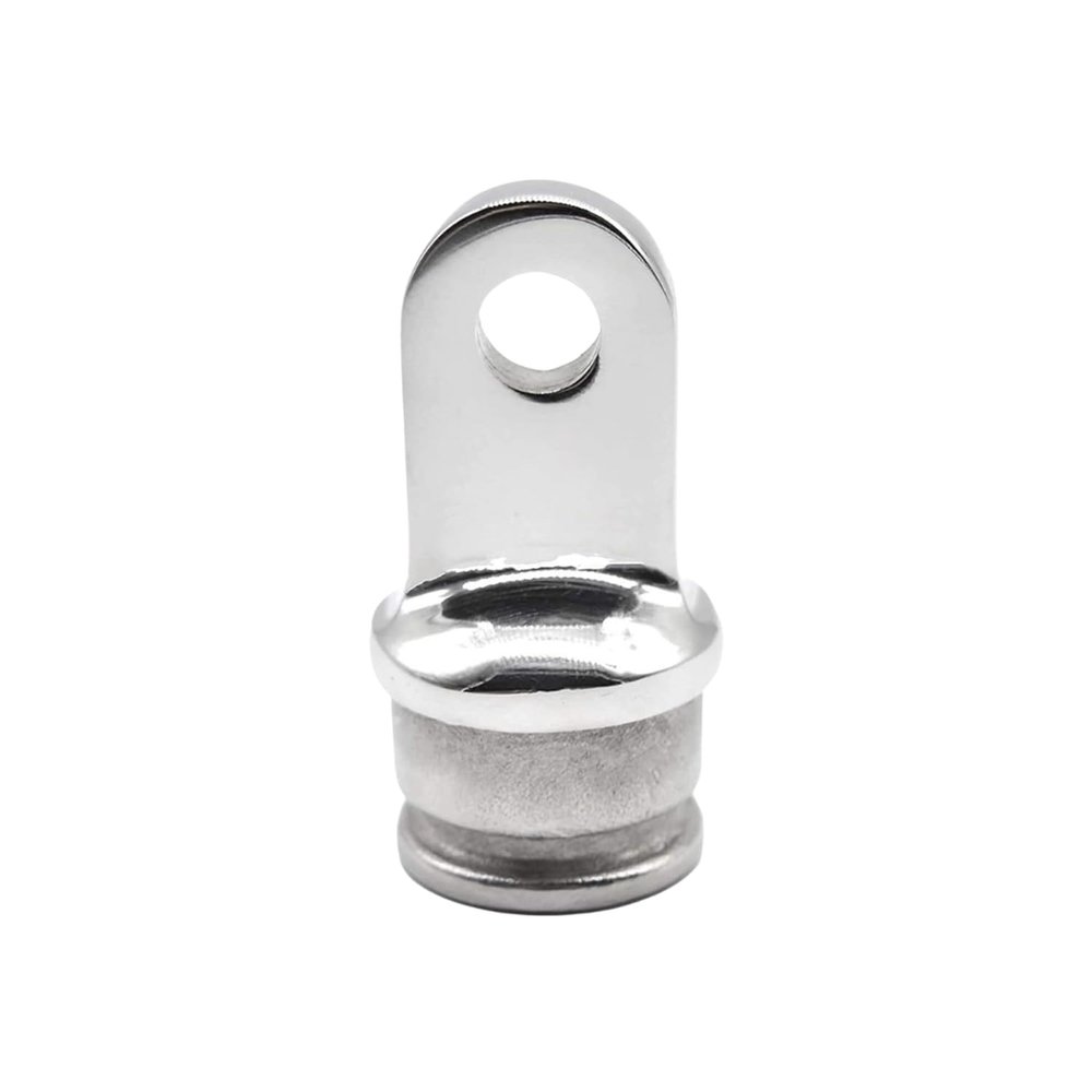 MARINE CITY 316 Grade Stainless Steel Bimini Top Lightweight Round Inside Eye End 1 Inch Tube for Marines Boats Yachts Ships Hardware Accessories (Pack of 1)