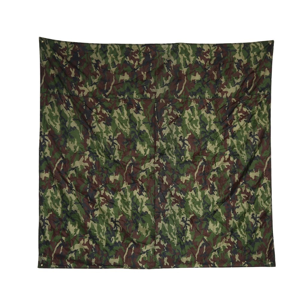 Camping Tent Tarp Multifunctional Camouflage Footprint Ground Sheet Mat for Ourdoor Picnic Blanket(3 X 2.9M)