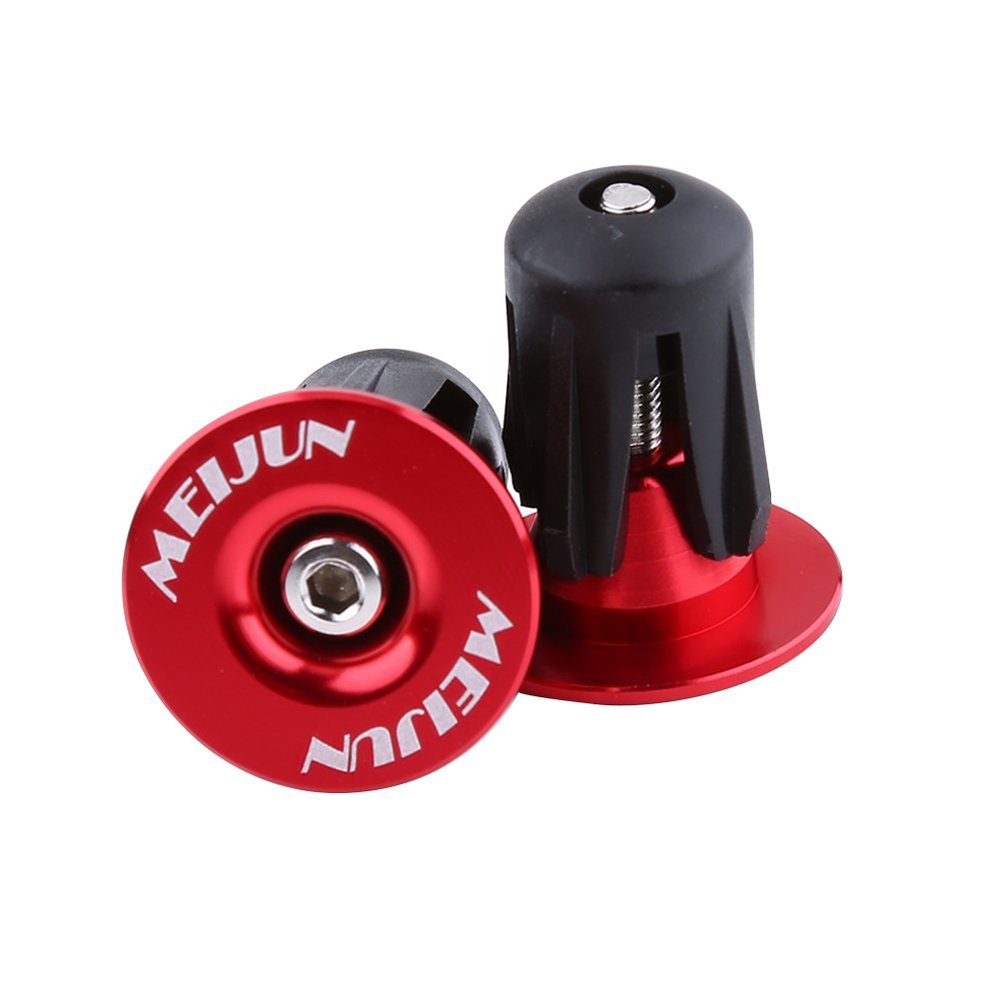 2 Pack Bar End Plugs Aluminum MTB Road Bike Handlebar End Plugs Bar End S, Aluminum Bike ycle Handlebars Bar Grips End Plugs S Bike Accessory 7 Colors Bar End Plugs Bike Grips